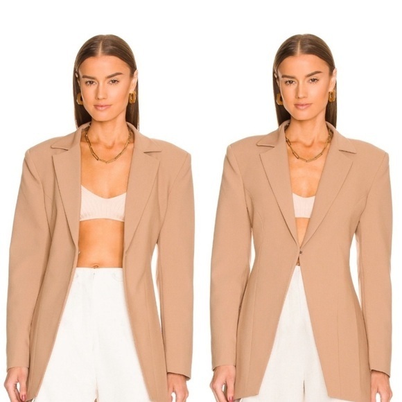 Ronny Kobo Blazer Riva Tailored In Tan